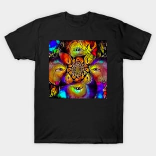 Abstract fractal with eyes T-Shirt